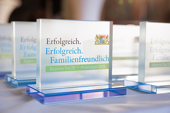 Auszeichnung Erfolgreich. Erfolgreich. Familienfreundlich