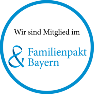Badge: Wir sind Mitglied im Familienpakt Bayern